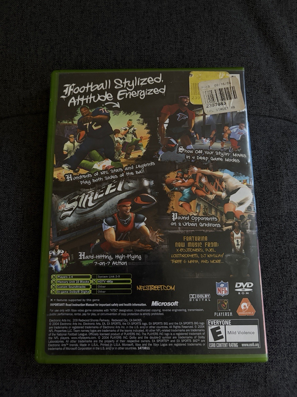 EA Sports BIG NFL Street Xbox Disc w/ Case & Manual