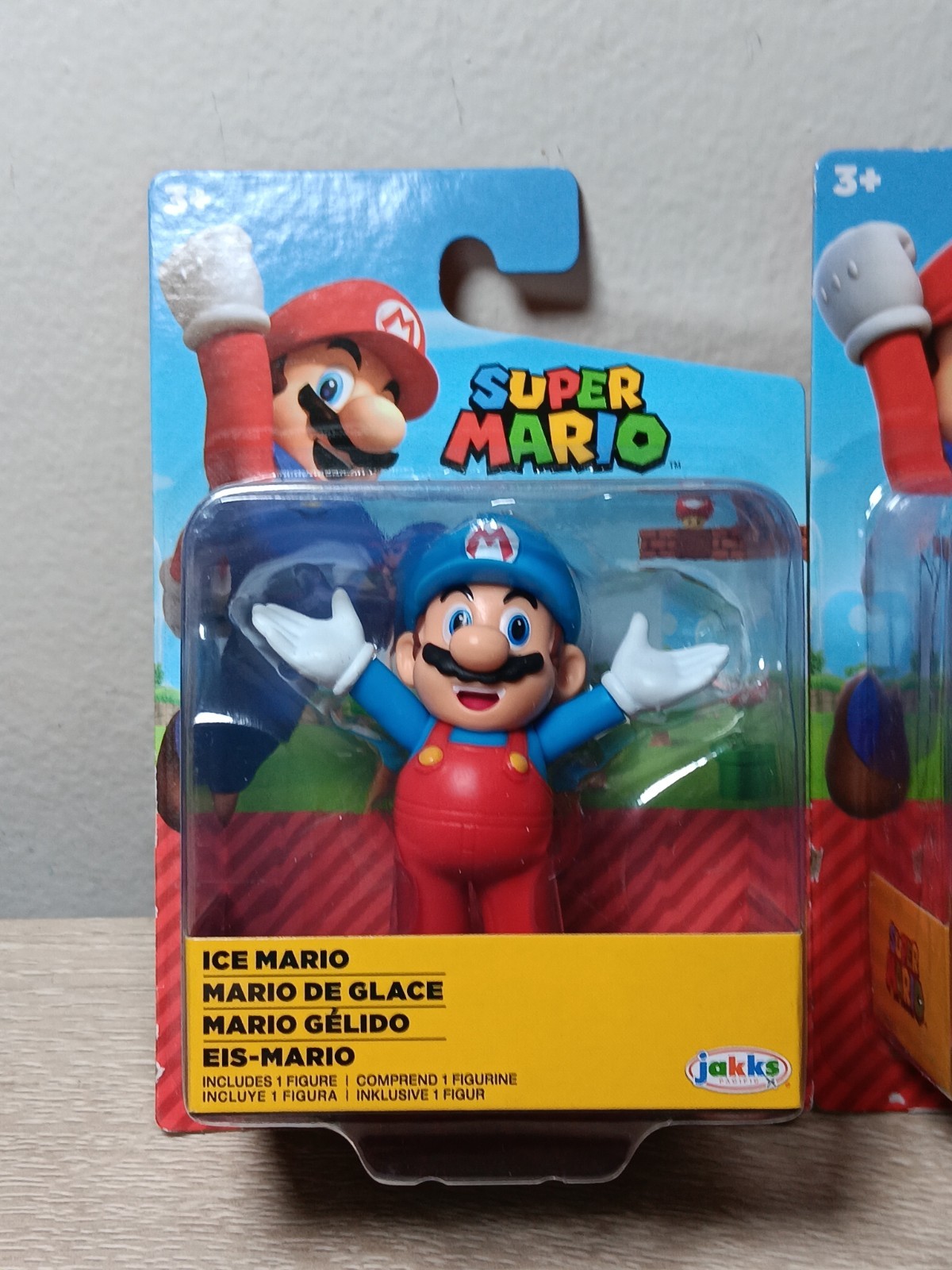 *FREE SHIP* 2.5″ FIRE + ICE + SUPER MARIO World of Nintendo Jakks Pacific 3-PK