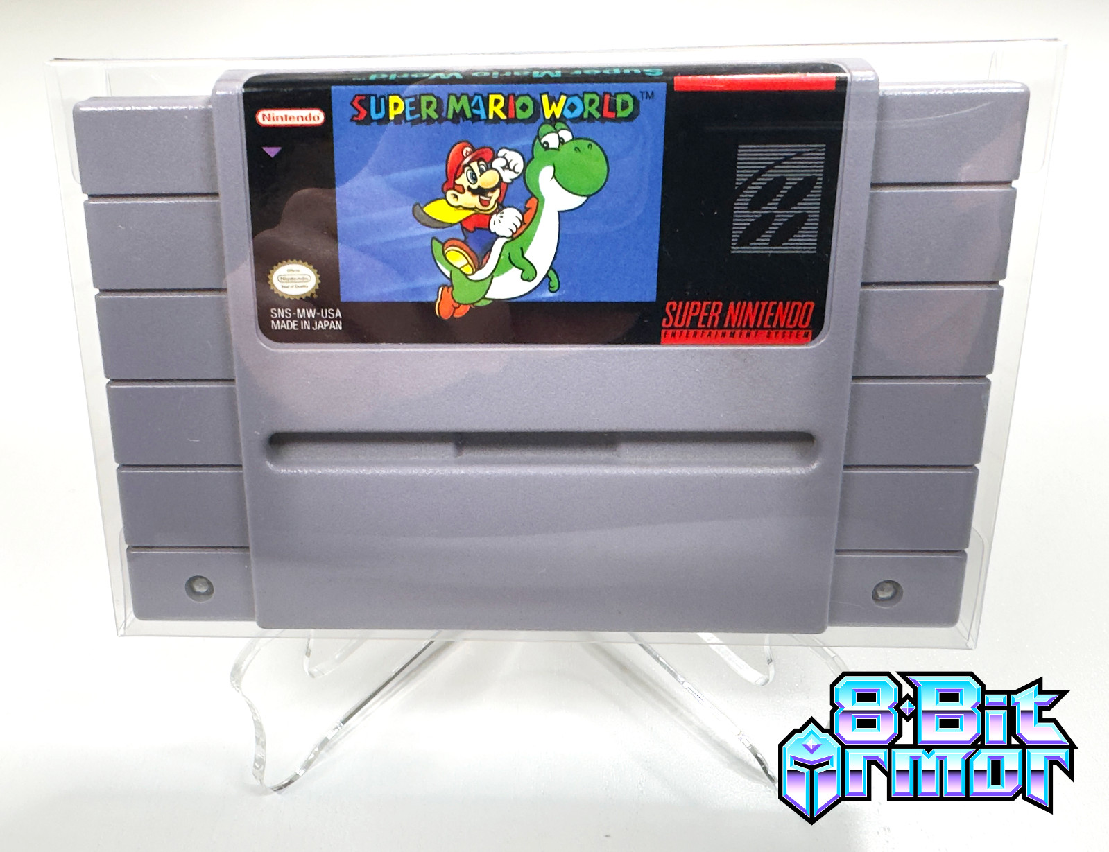 3 Cartridge Protectors for Super Nintendo SNES Cart Game Clear Display Case