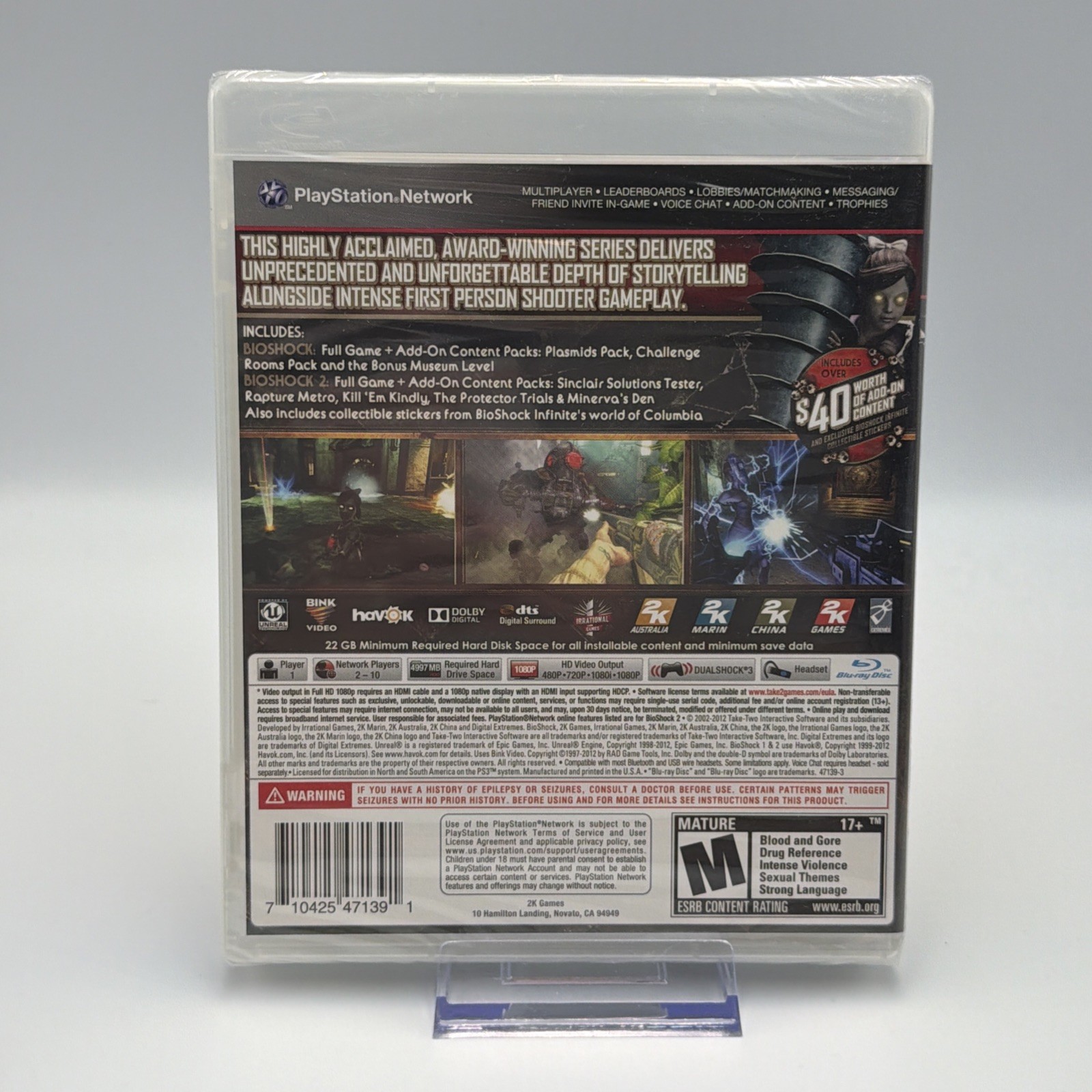 BioShock — Ultimate Rapture Edition (Sony PlayStation 3, 2013) NEW SEALED