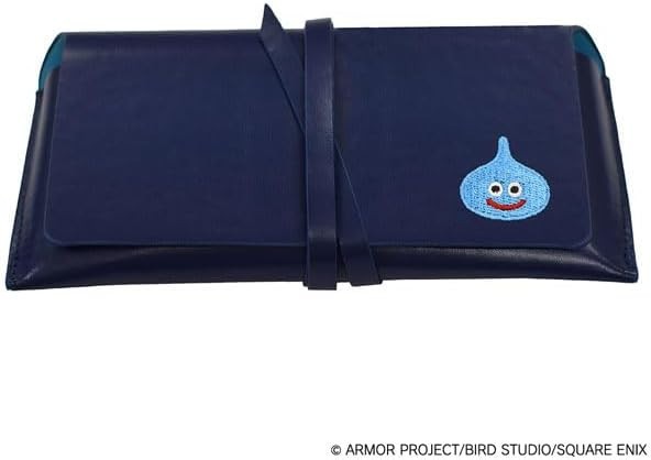 Dragon Quest Smile Slime Embroidery Glasses Case Pochette Lunettes Japan New