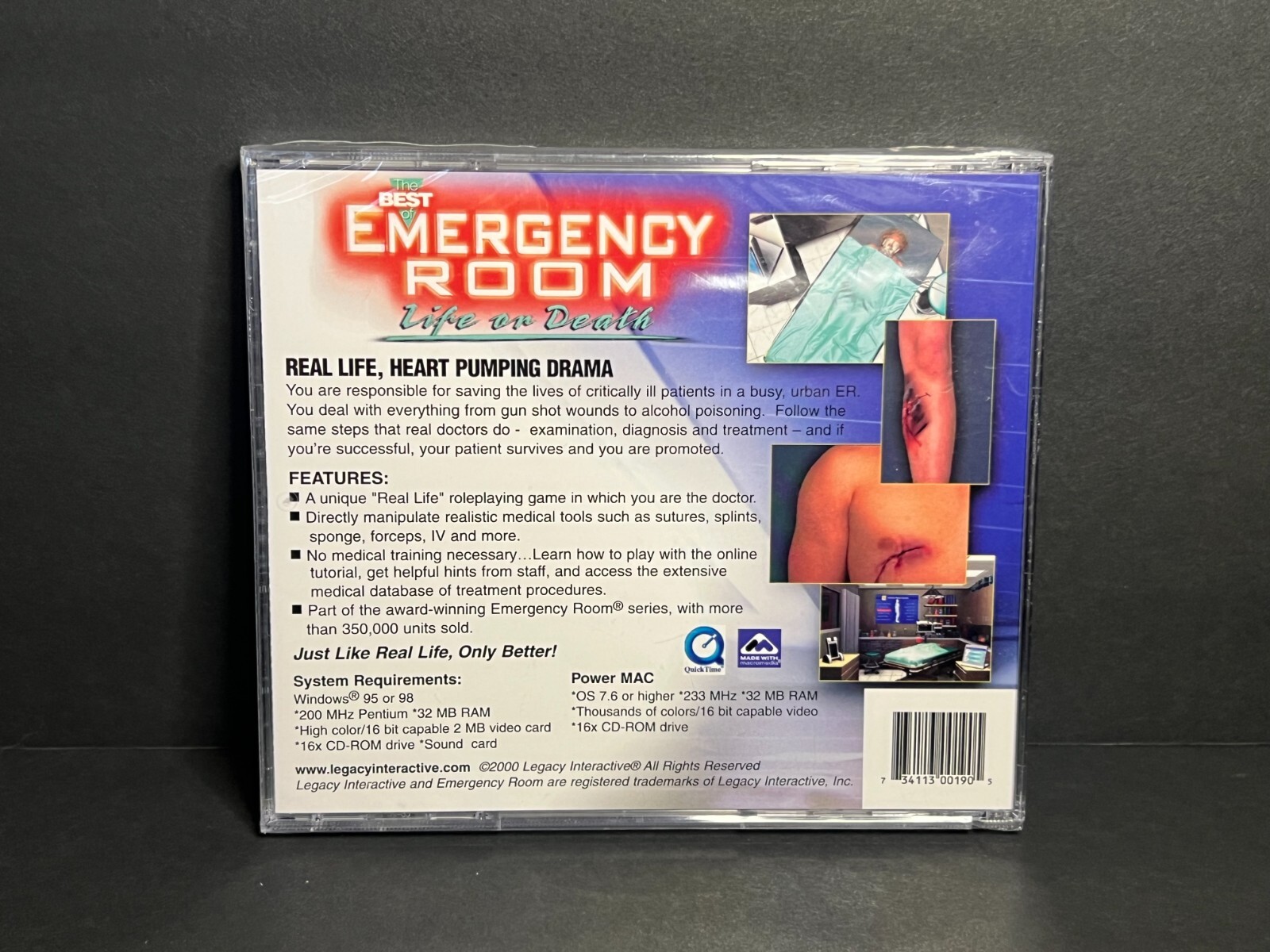 New & Sealed The Best of Emergency Room Life or Death Simulation PC Video Game