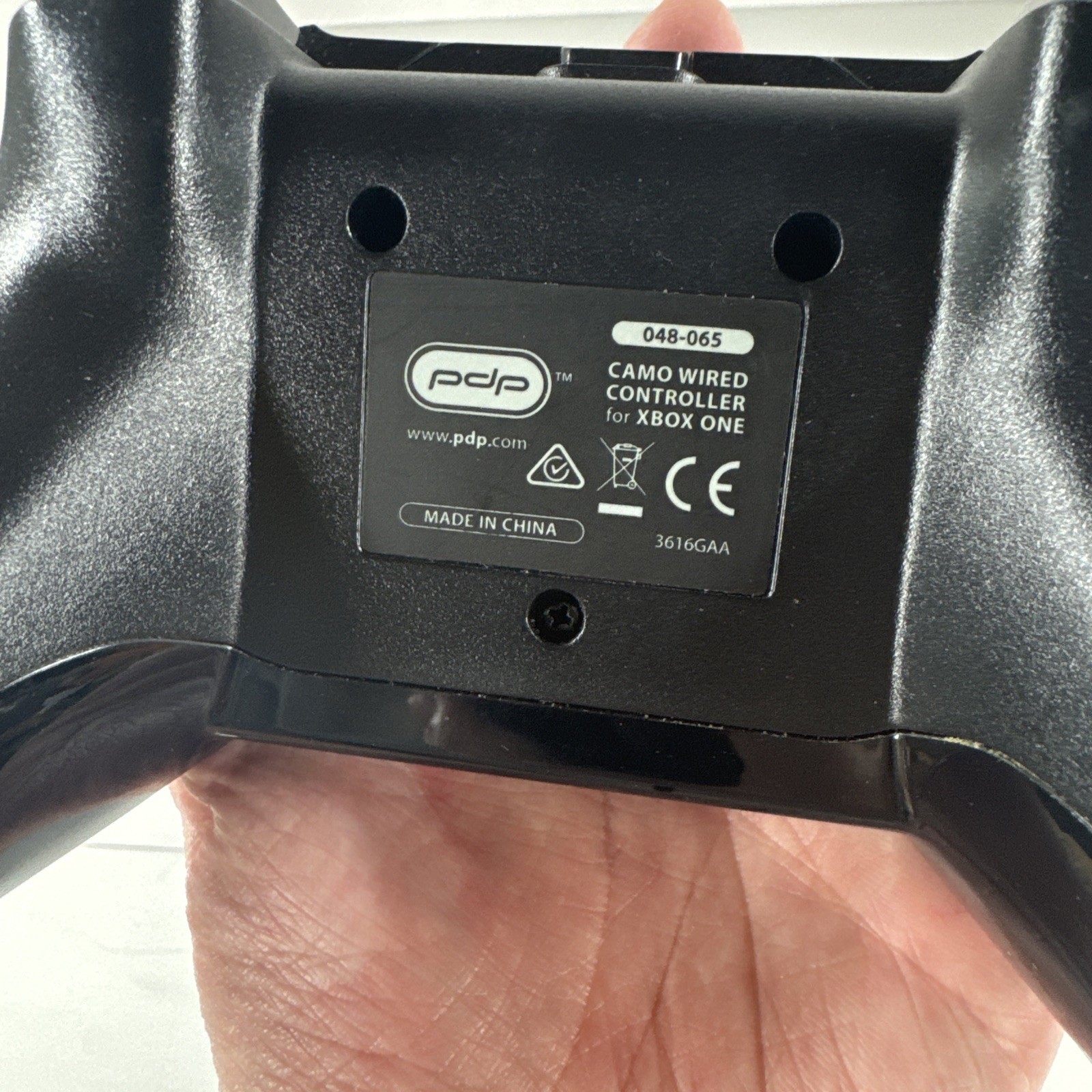 PDP Wired Controller for Xbox One Black Camo 048-065 Used