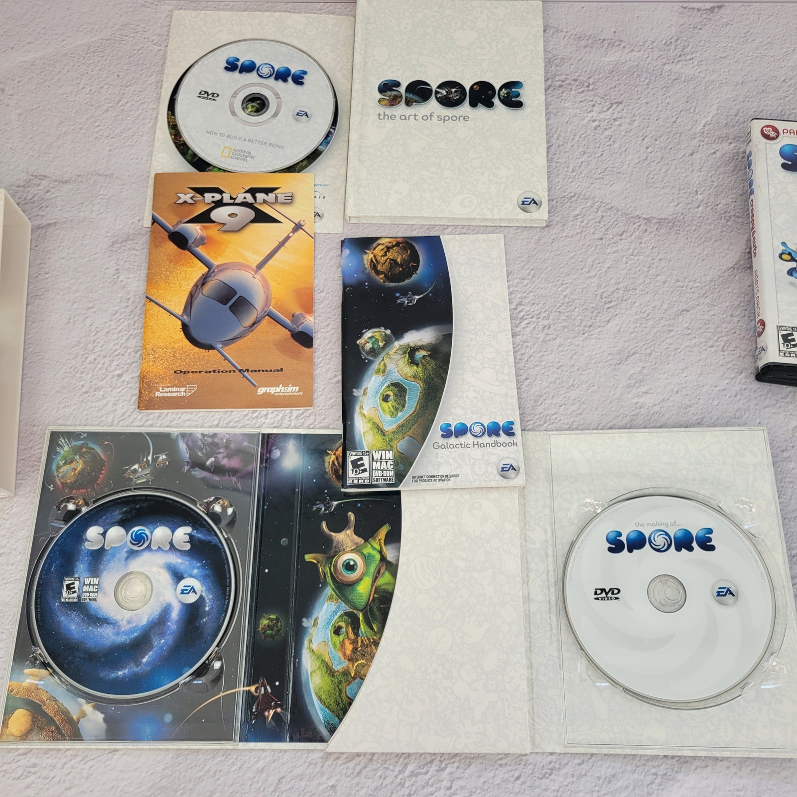 Spore PC Mac Game Bundle Galactic Adventures Creepy & Cute Prima Guide EA Maxis