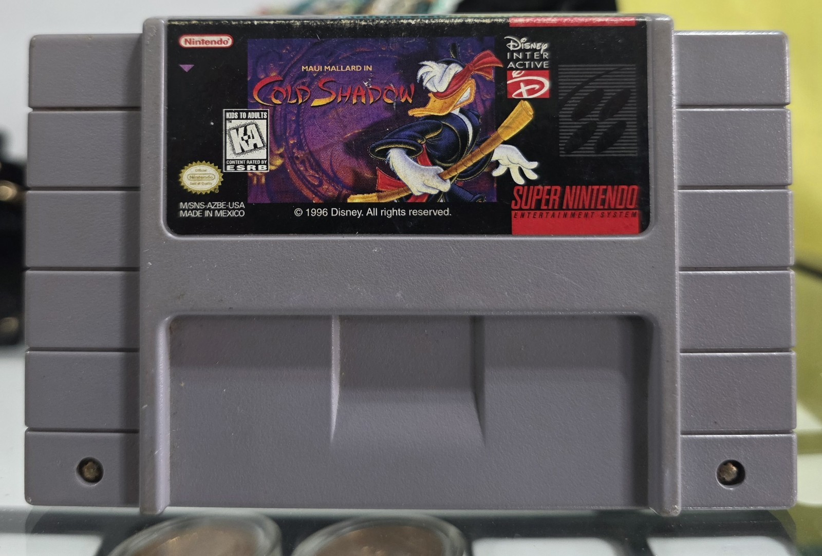 SNESMaui Mallard in Cold Shadow Super Nintendo SNES Authentic Tested Disney 1996