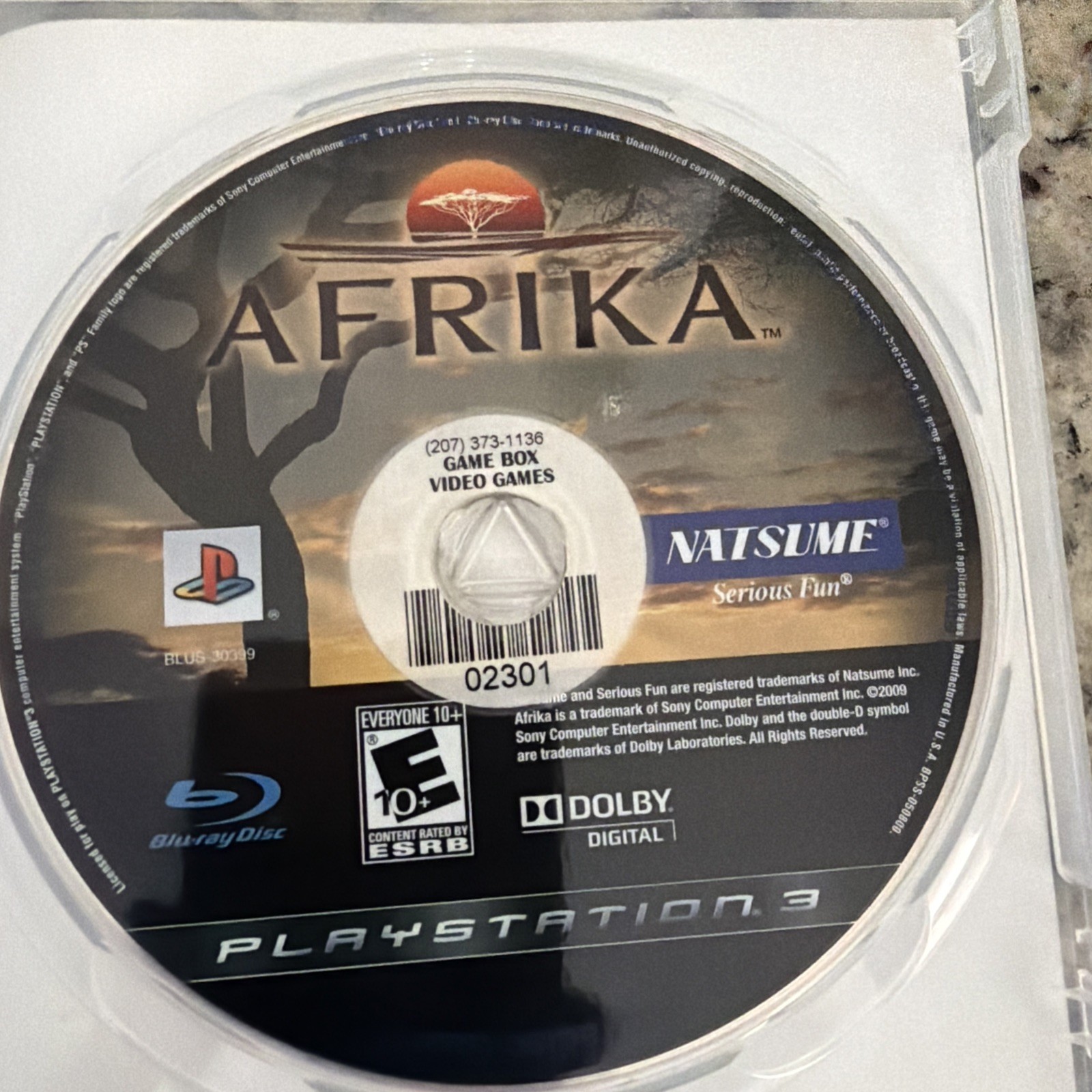 🔥 Afrika (Sony PlayStation 3)PS3, Mint, Rare NATSUME American Release￼Fast Ship
