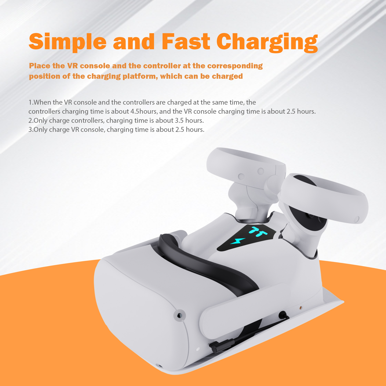Charging Dock for Meta Quest 2, w/Magnetic Charging and 2 Rechargeable Batteries
