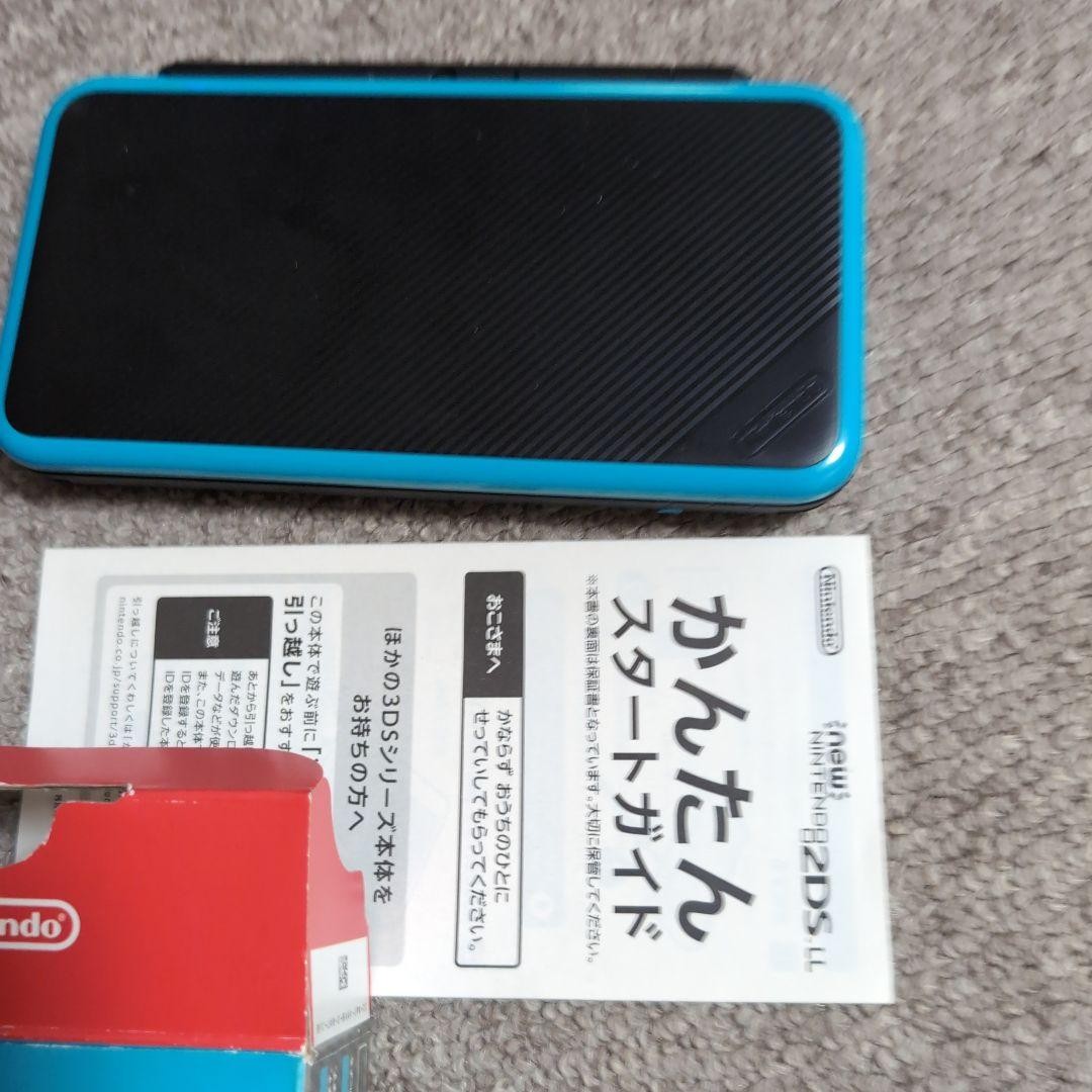 New Nintendo 2DS LL Black x Turquoise missing SD card