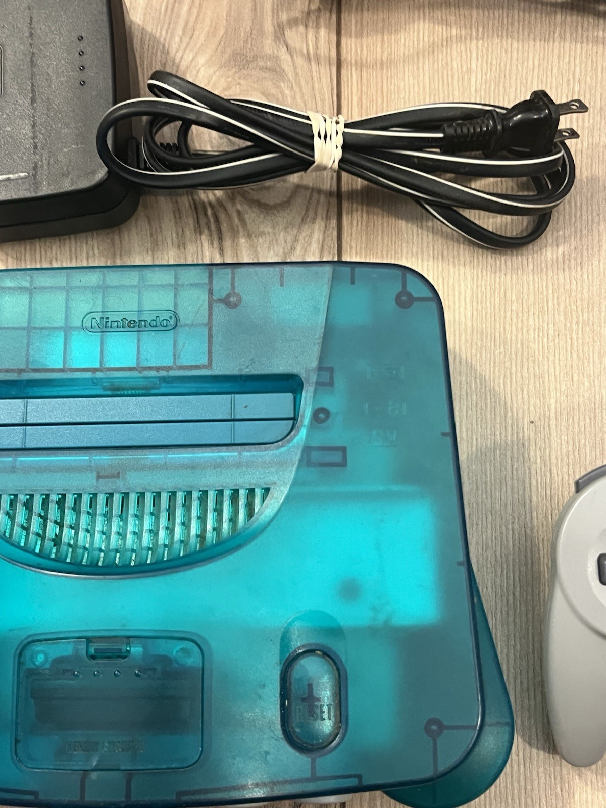 Nintendo N64 Funtastic Ice Blue Console Bundle 3 Games Controller Tested Works
