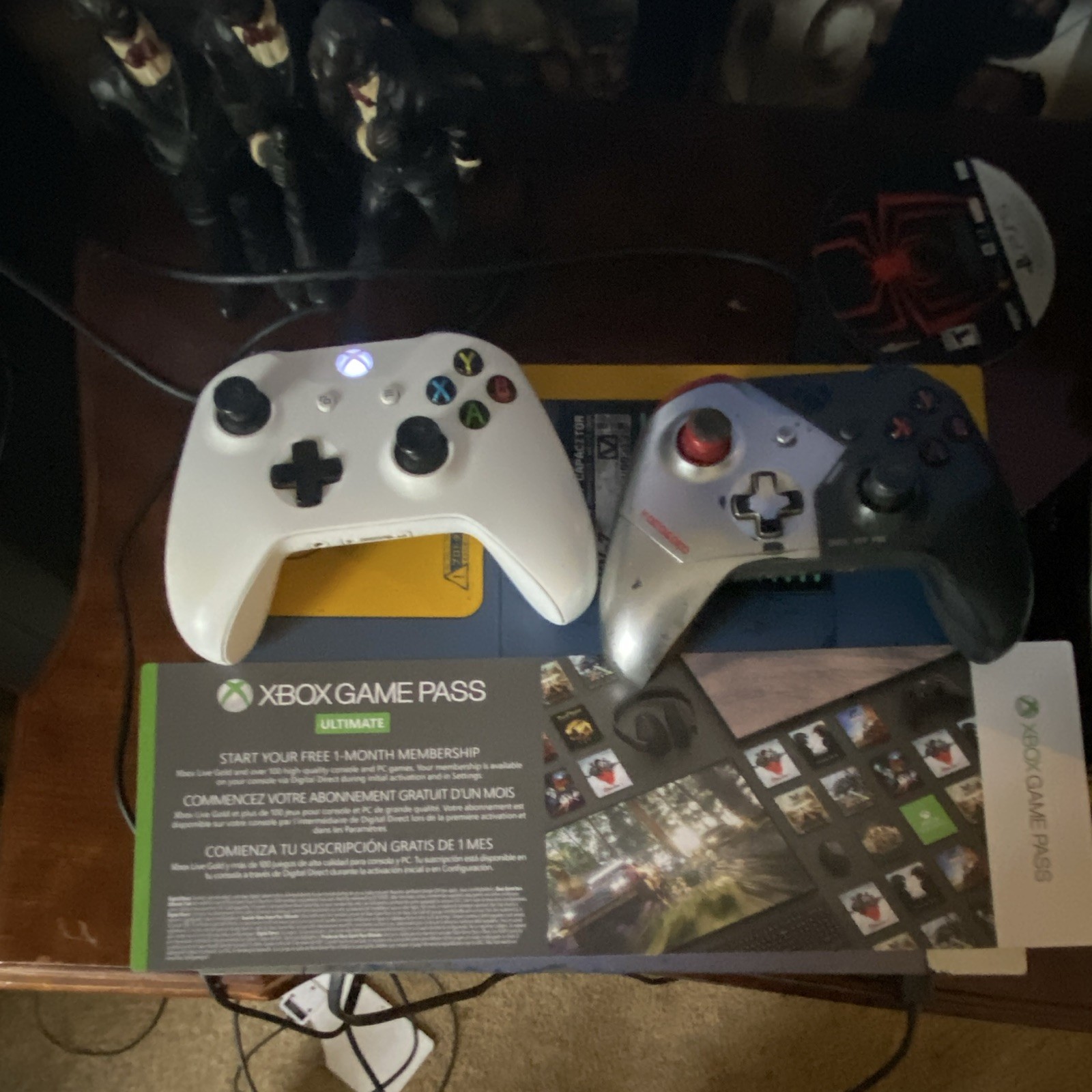 Microsoft Xbox One X Cyberpunk 2077 1TB 4K Wi-Fi Bundle w/ Box + 2 Pads