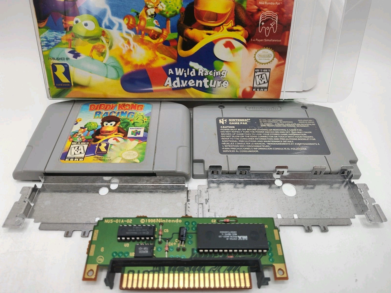 Diddy Kong Racing – (N64, 1997) *VGC w/ Manual + Case Protector* Tested! READ!!!