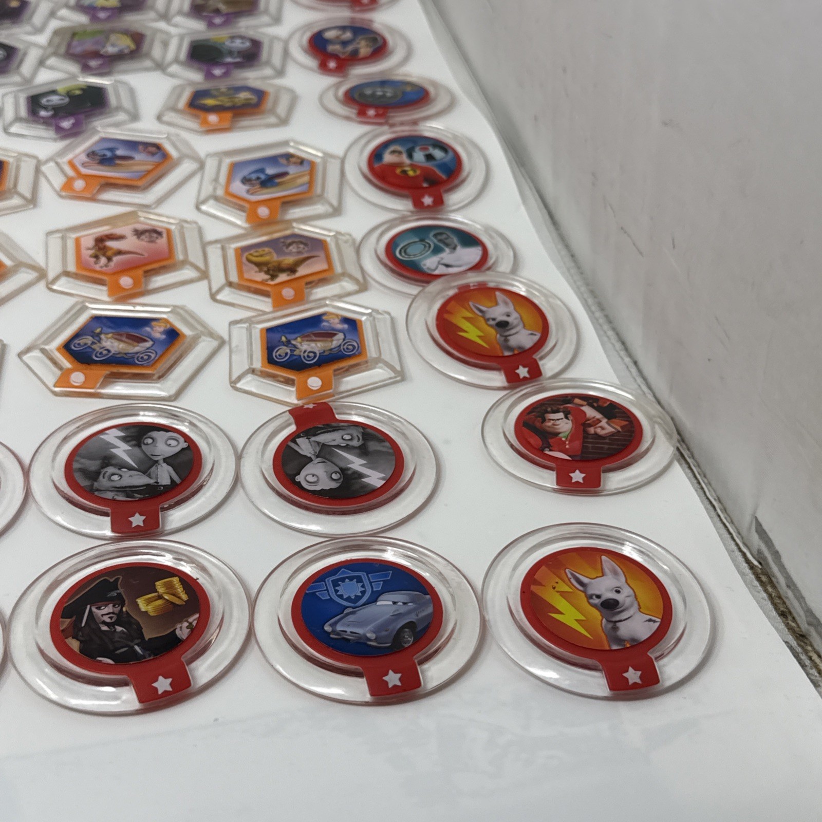 Lot Of 110 DISNEY INFINITY 2.0 3.0 Stitch Bolt Frankenweenie Brave Power Disc