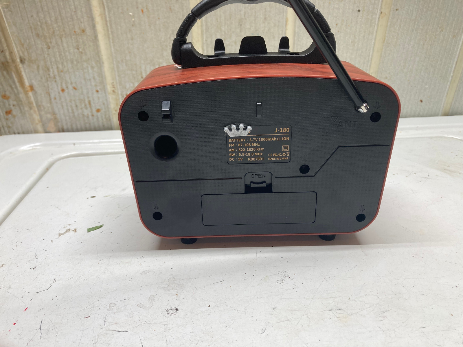 Fallout Radiation King round top radio, real working fan art, NO BOX