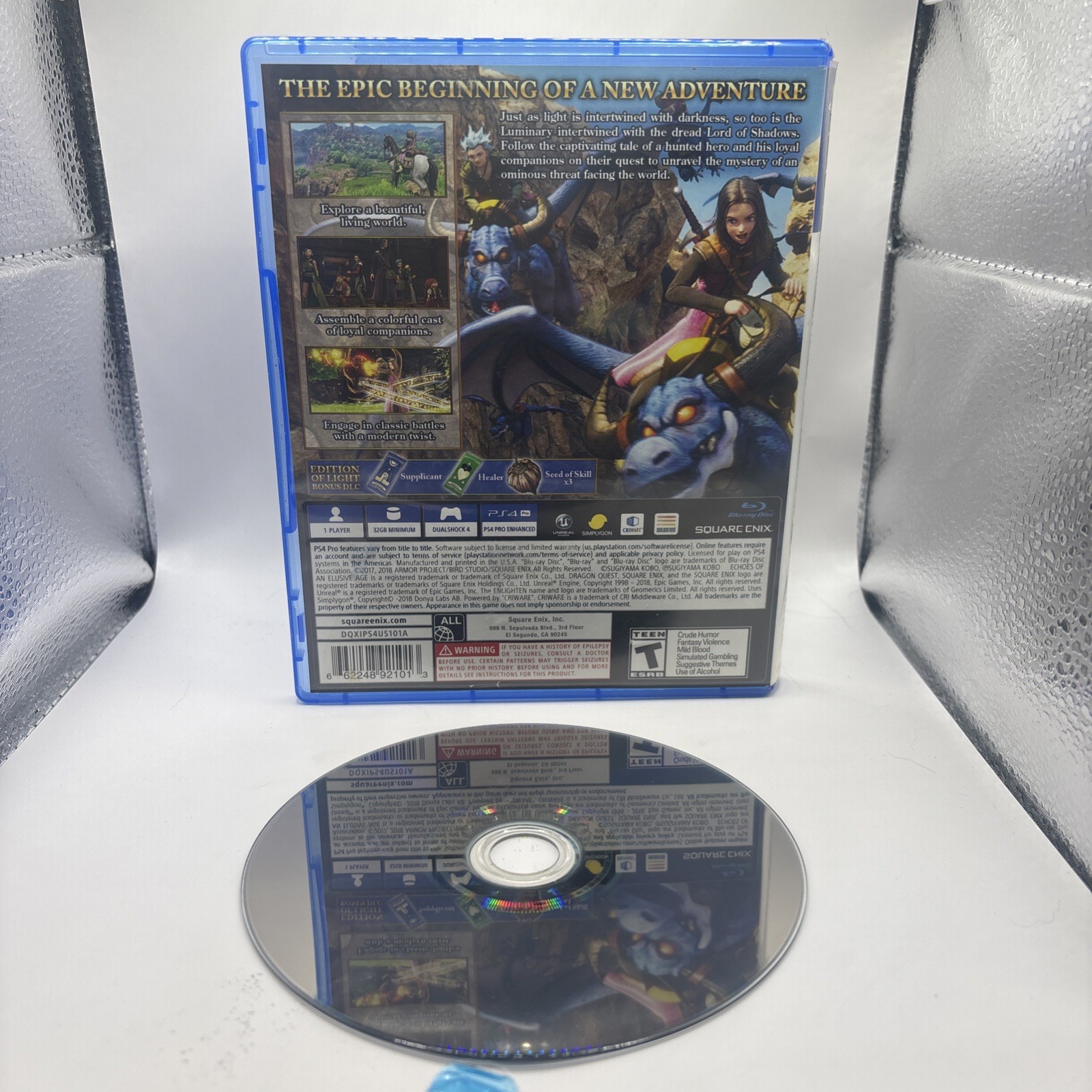 Dragon Quest XI Echoes of an Elusive Age (PS4, 2018) *EDITION OF LIGHT*