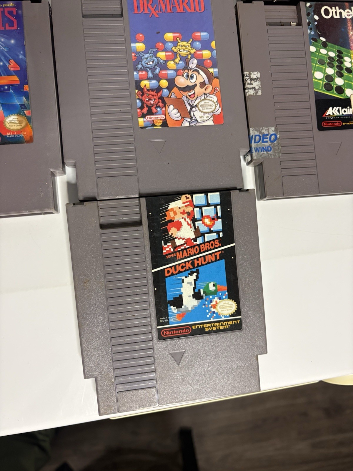NES Used Game Lot Untested 7 Games Mario Ghostbusters Nintendo