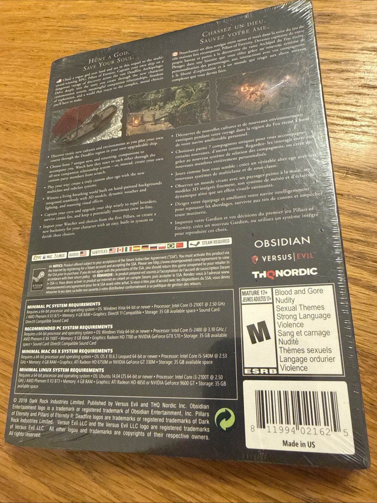 Pillars of Eternity II: Deadfire – Linux / MAC / PC Steam Required NEW SEALED