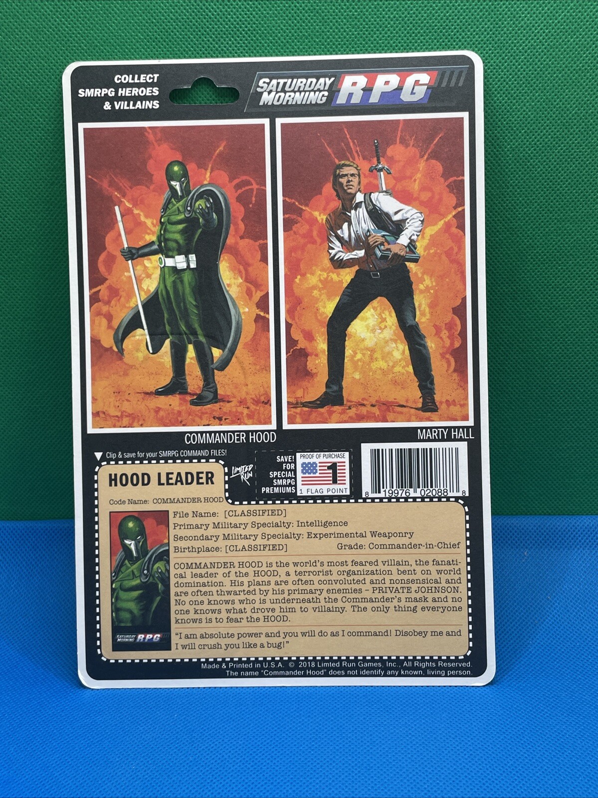 Saturday Morning RPG Commander Hood Mini Figure NEW Factory Sealed Limited Run