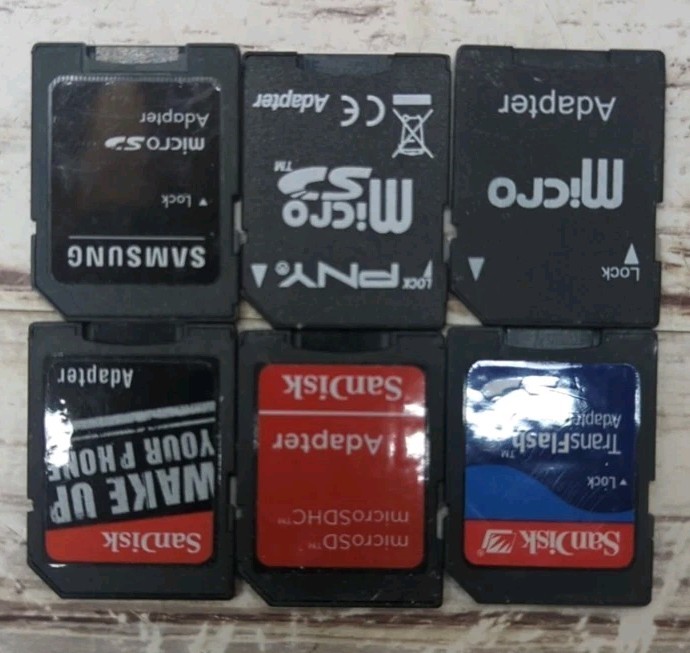 Memory Card Adapters Lot Of 6