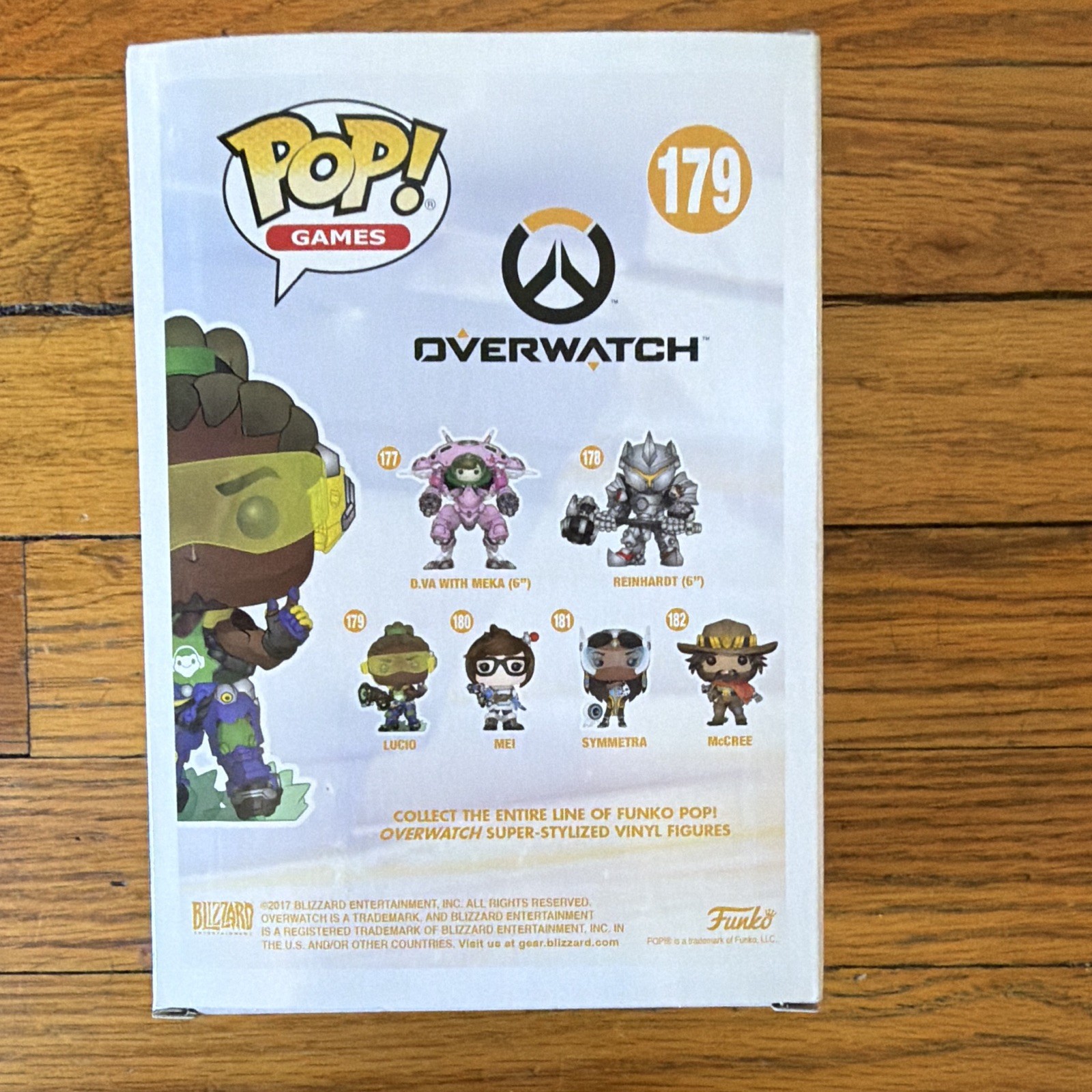 Funko Pop! Games Overwatch Lucio Vinyl Figure #179 2017 Boxed