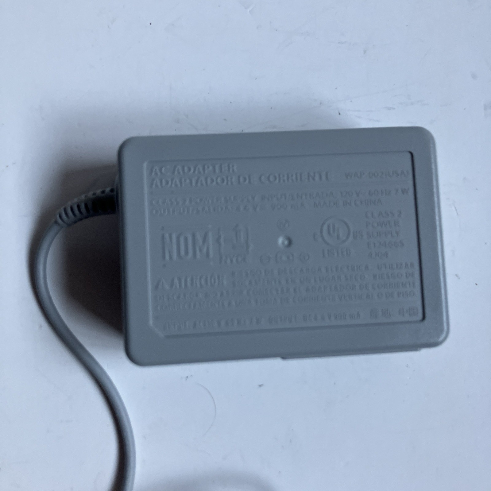 Genuine OFFICIAL NINTENDO NDSi/DSi XL/3DS/3DS XL WALL CHARGER/AC ADAPTER WAP-002
