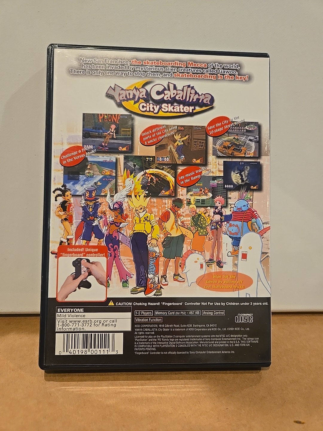 Yanya Caballista: City Skater (Sony PlayStation 2, 2001) PS2 Black Label, Tested