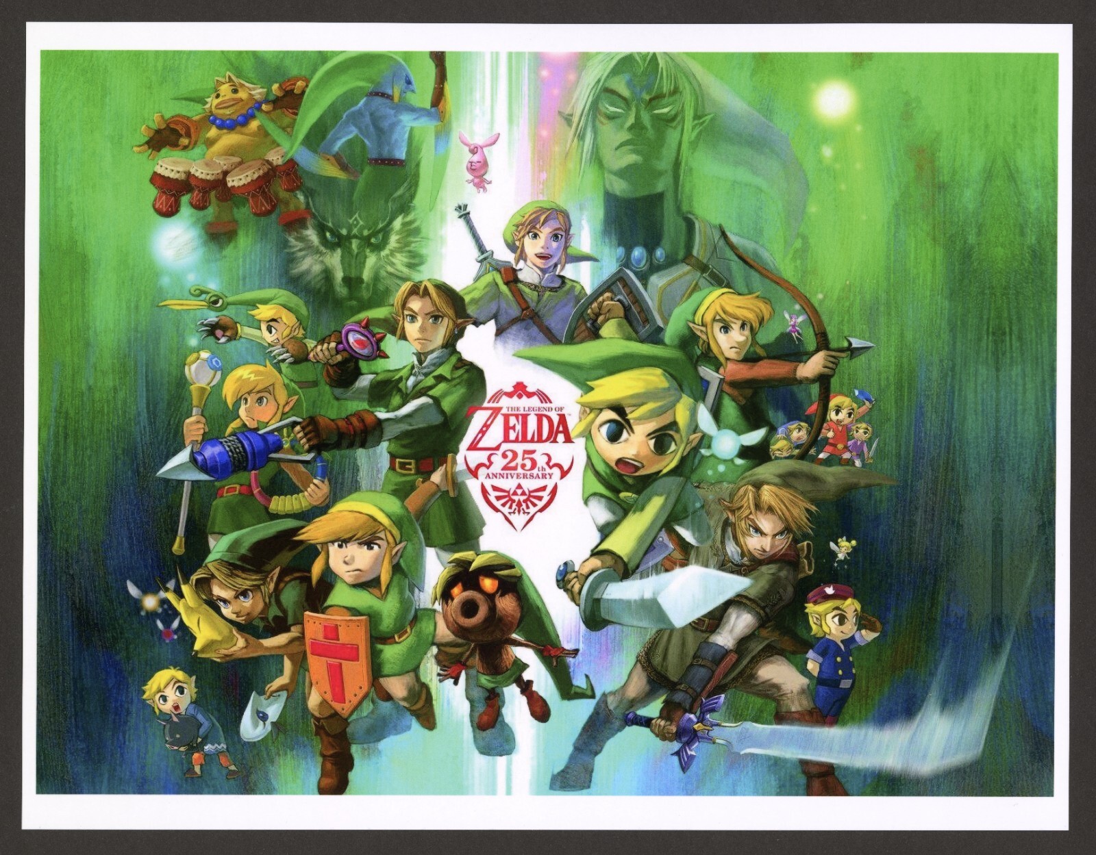 The Legend of Zelda 25th Anniversary Nintendo NES Art Print Glossy Small Poster