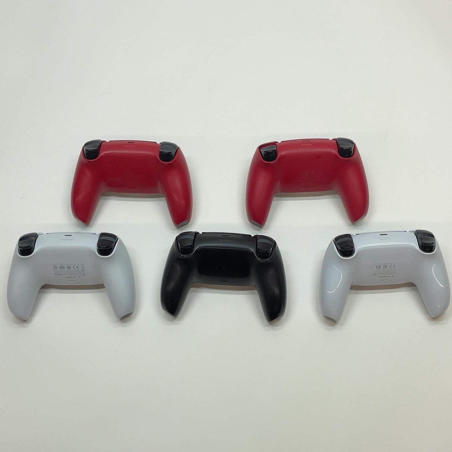 Lot of 5 Broken Sony PlayStation 5 PS5 Wireless Controllers READ
