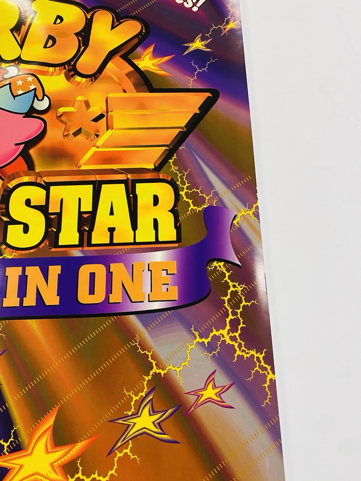 RARE 1996 KIRBY SUPER STAR SNES ORIGINAL ROLLED 26×39” STORE PROMO POSTER UNUSED