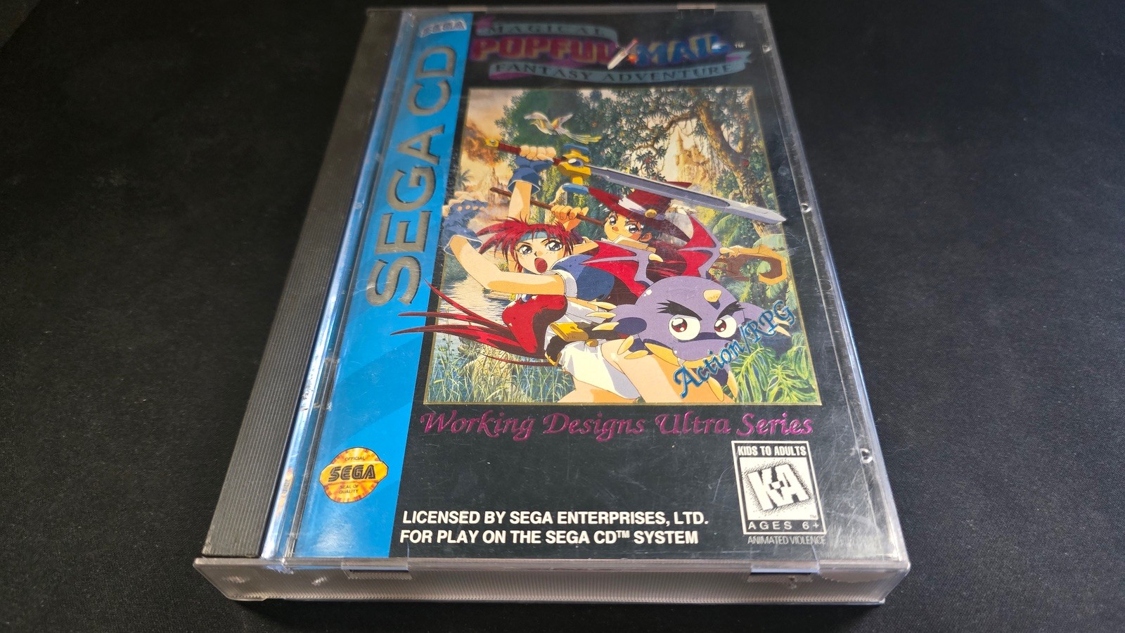 Popful Mail Working Designs Sega CD LN perfect condition COMPLETE no reg-!