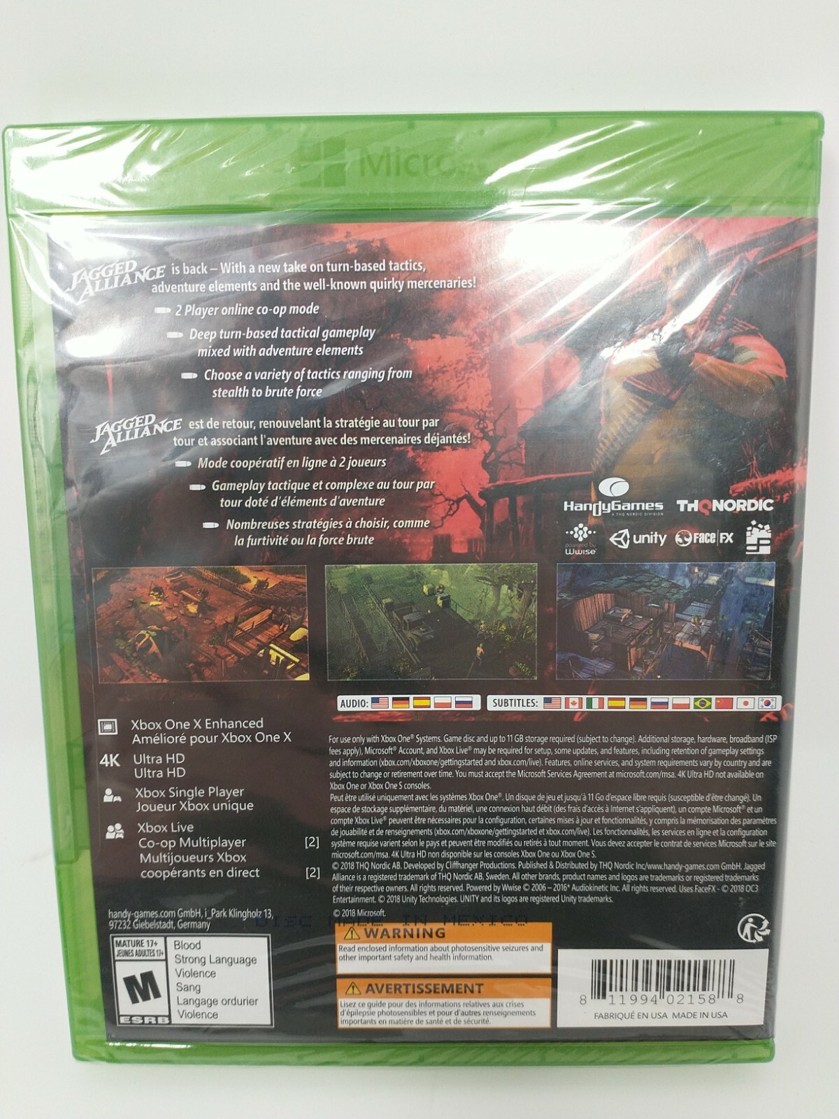 JAGGED ALLIANCE RAGE! XBOX ONE STILL SEALED! Turn Based Tactical Gameplay
