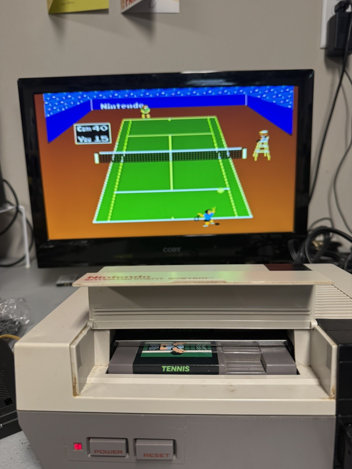 Nintendo Entertainment System NES Console – Gray (NES-001) With 2 Games