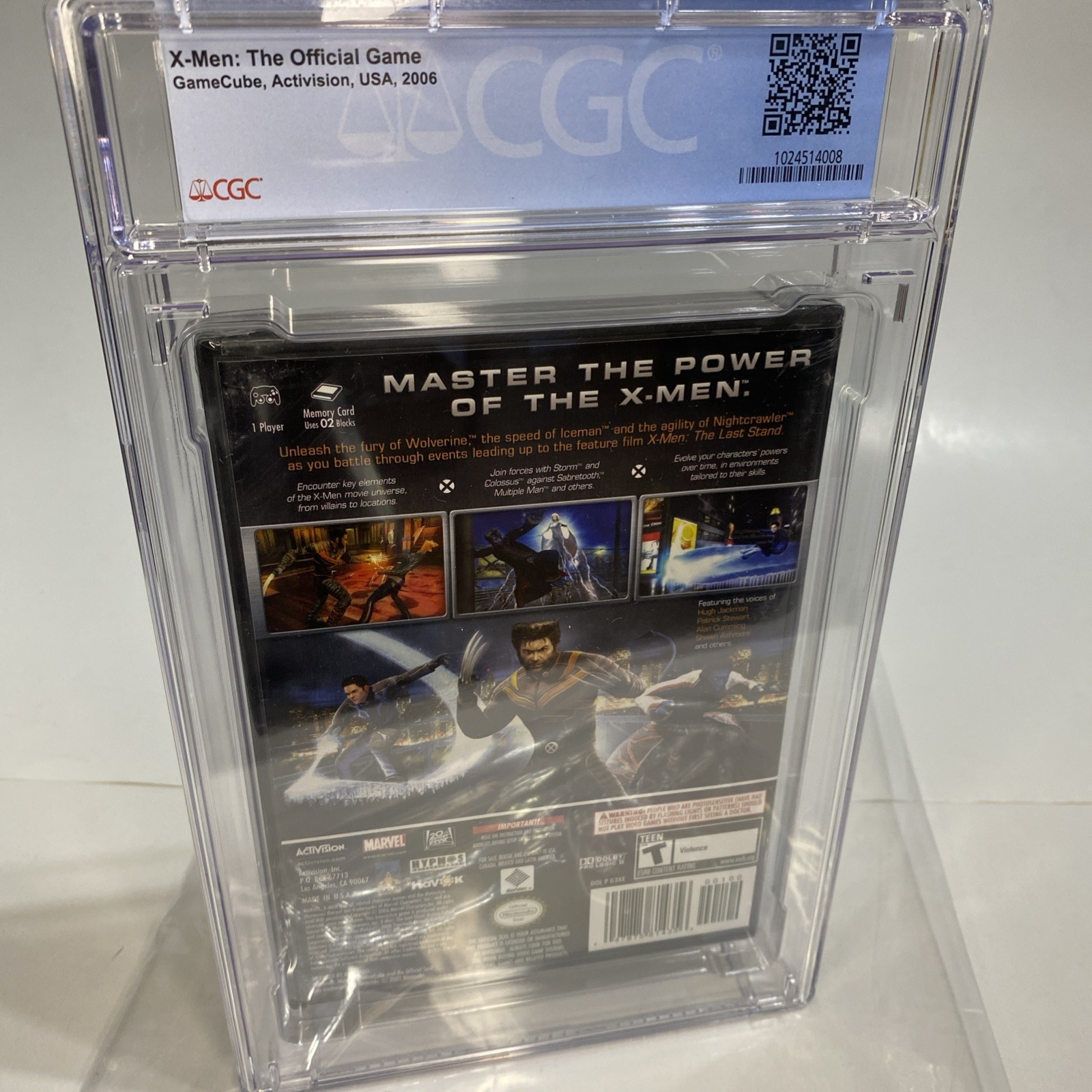 CGC 9.8 A+ SEALED X-MEN 1st Print The Official Game [MARVEL] (Nintendo GameCube)