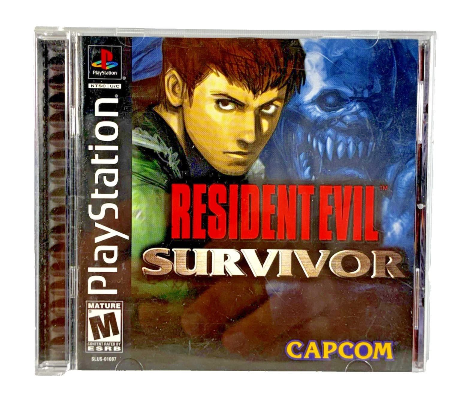 Resident Evil: Survivor Sony PlayStation Capcom 2000 Black Label Complete Tested