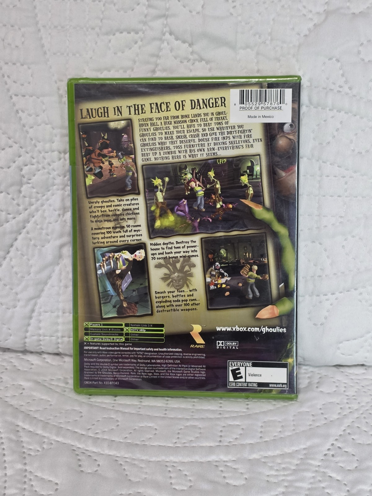 Grabbed by Ghoulies (Microsoft Xbox) BRAND NEW FACTORY SEALED