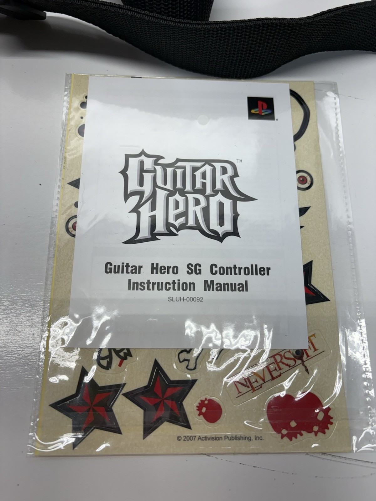 RedOctane Guitar Hero SG Wired Guitar Bundle PS2 Tested Working + Rocks the 80s