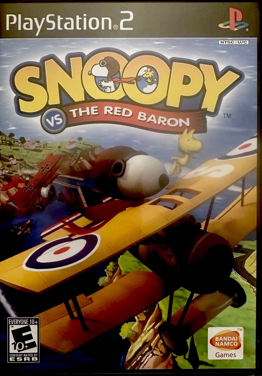 2006 PS2 PEANUTS Snoopy Vs. The Red Baron ~ Namco Bandai PlayStation 2 CIB