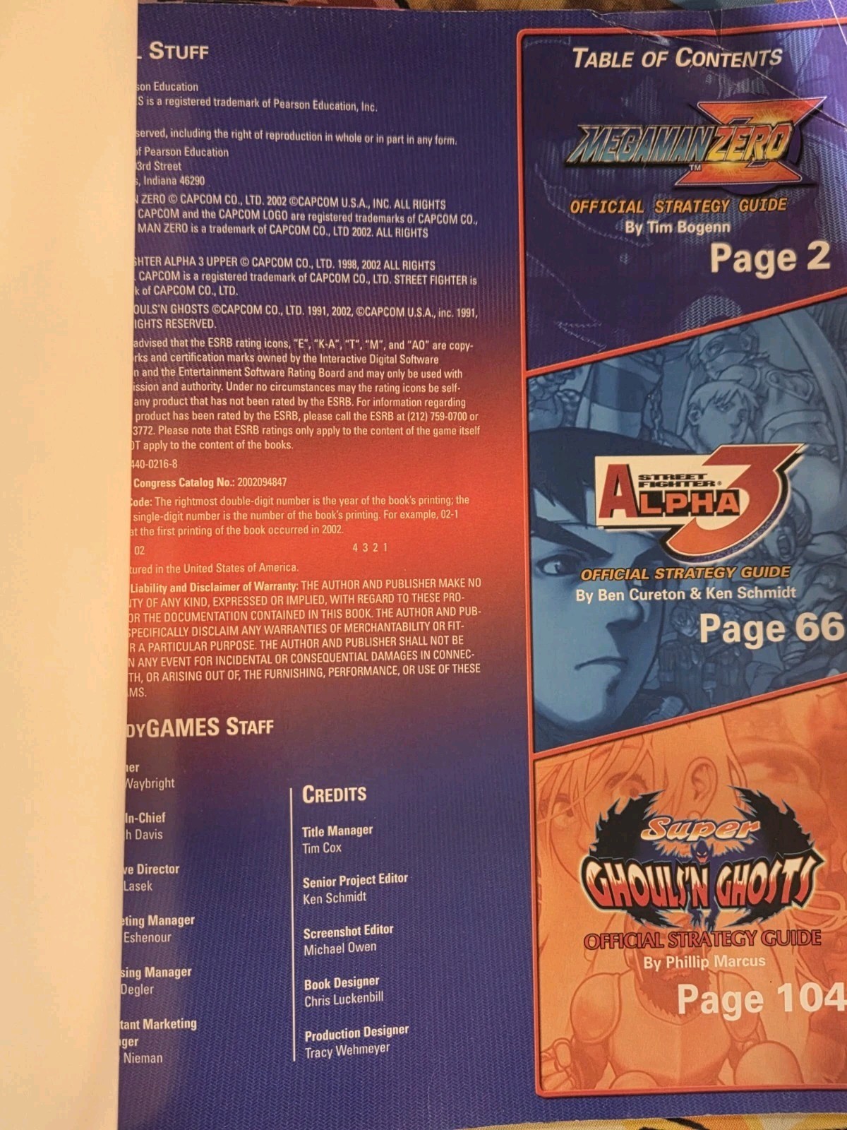 2 GBA Strategy Guide Street Fighter Alpha 3 Super Ghouls N Ghosts Mega Man Zero