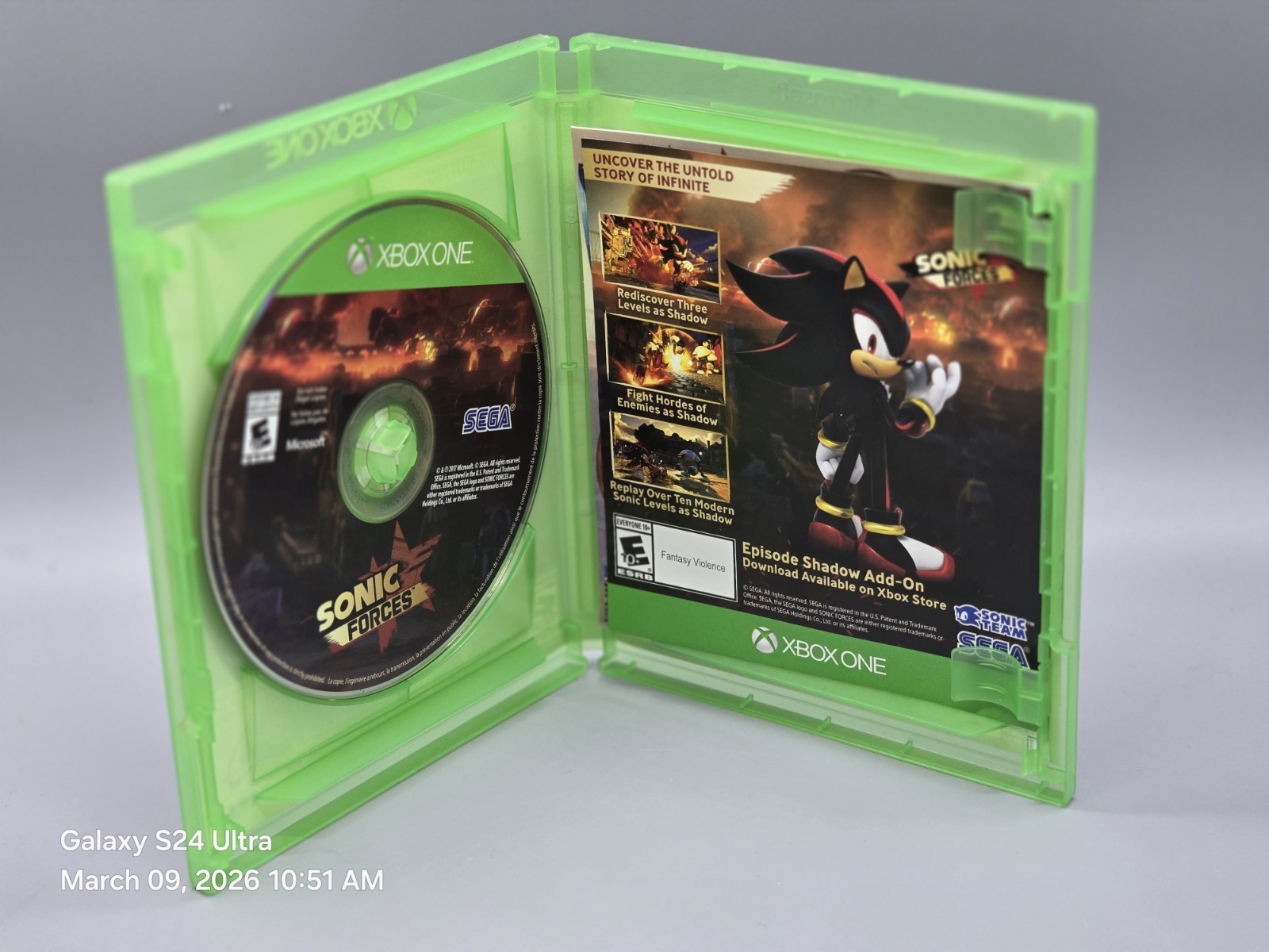 Sonic Forces / Bonus Edition / SEGA /Microsoft Xbox One CIB / Stickers