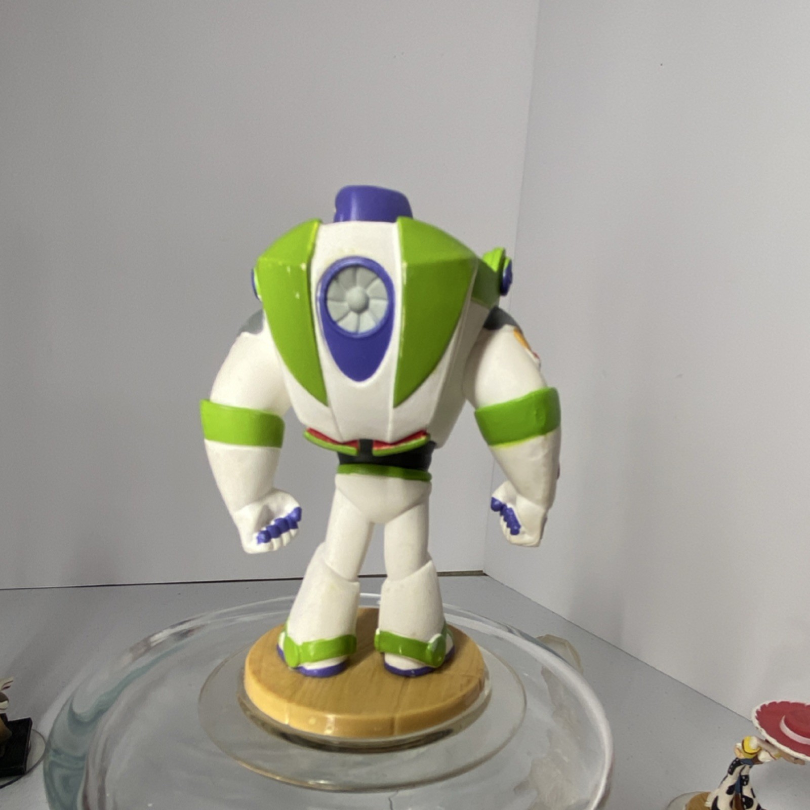 Disney Infinity Buzz Lightyear Jessie Woody Figures w/ Clear Base
