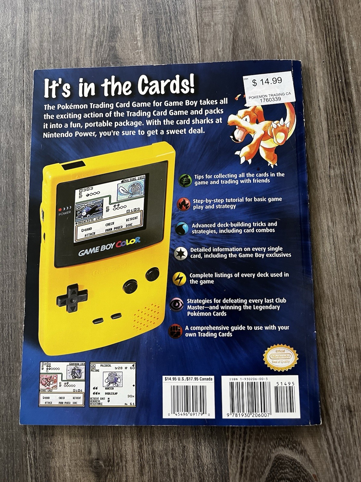 Pokémon Trading Card Game for Game Boy Official Strategy Guide – No Promo Card