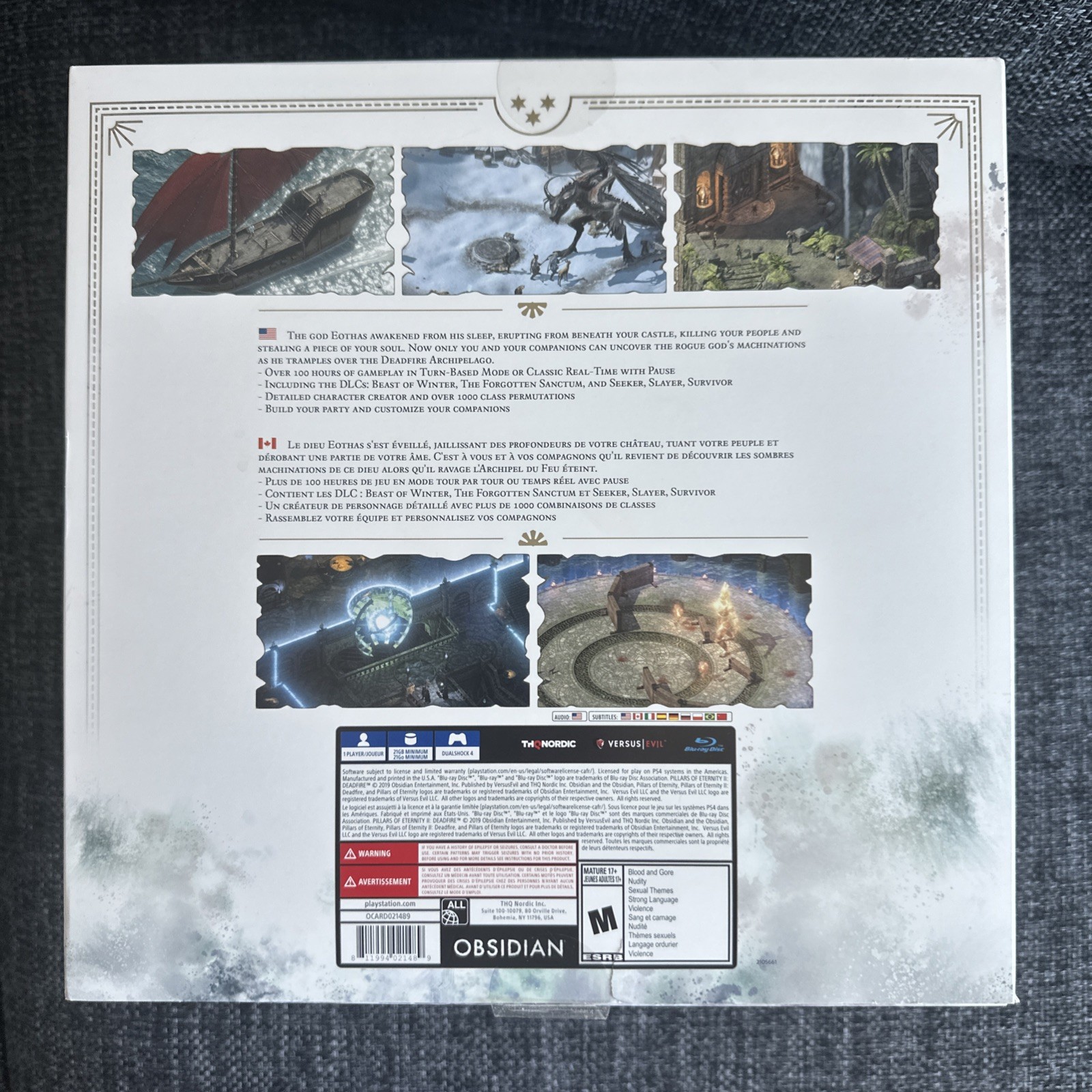 Pillars of Eternity II Deadfire [ Ultimate Collector’s Edition ] (PS4) NEW