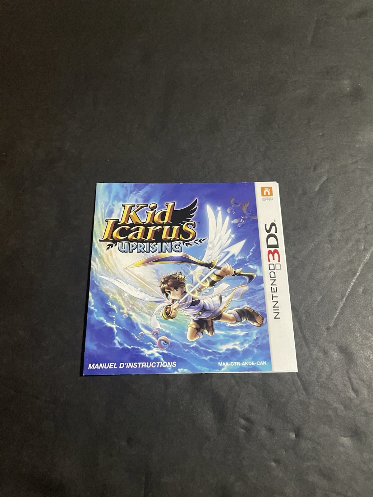 kid icarus uprising 3ds Manual only