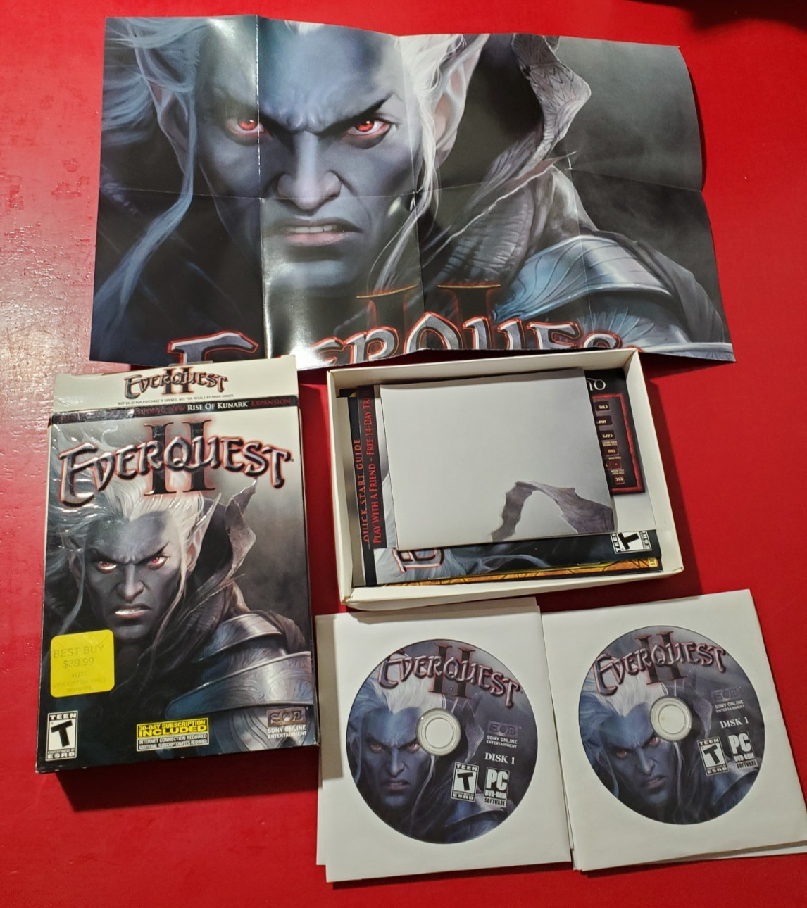 Rare Unique Lot of 14 EverQuest PC-CD Rom Video Games and Expansions
