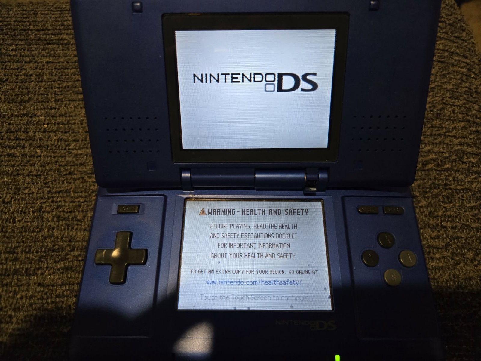 Nintendo DS Handheld System Blue No Charger: 2 Games included!