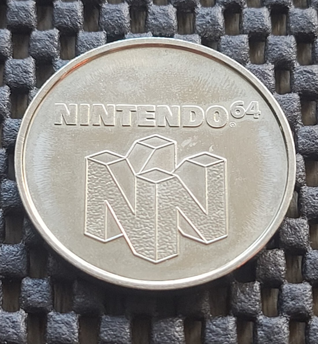 Nintendo Employee Power 100 PROTOTYPE Mario Coin Medal Rare Promo N64 SNES GBA