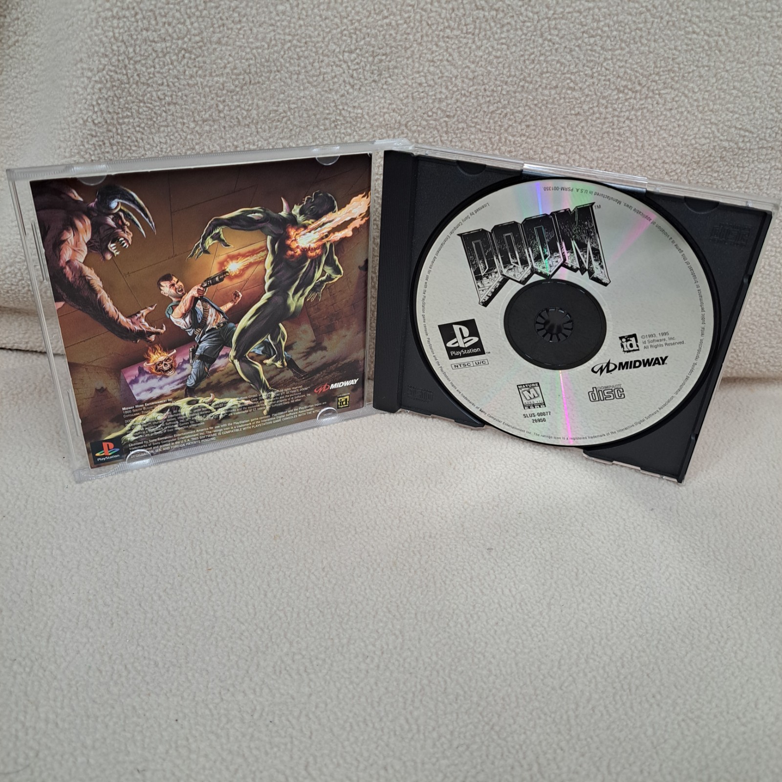 Doom Greatest Hits PS1 Sony PlayStation 1 PS1 Complete w/ Manual Tested Works