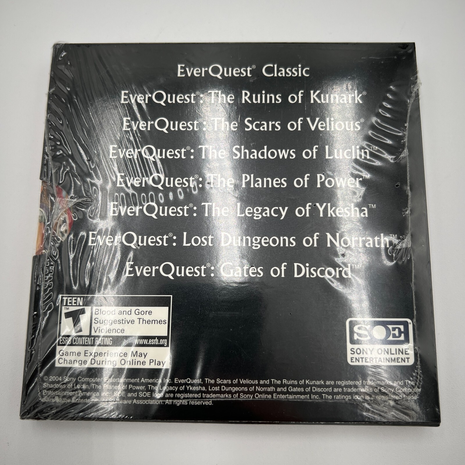 EverQuest Platinum (Classic + 7 Expansions) PC CD-ROM Small Box w/Manual NO MAP