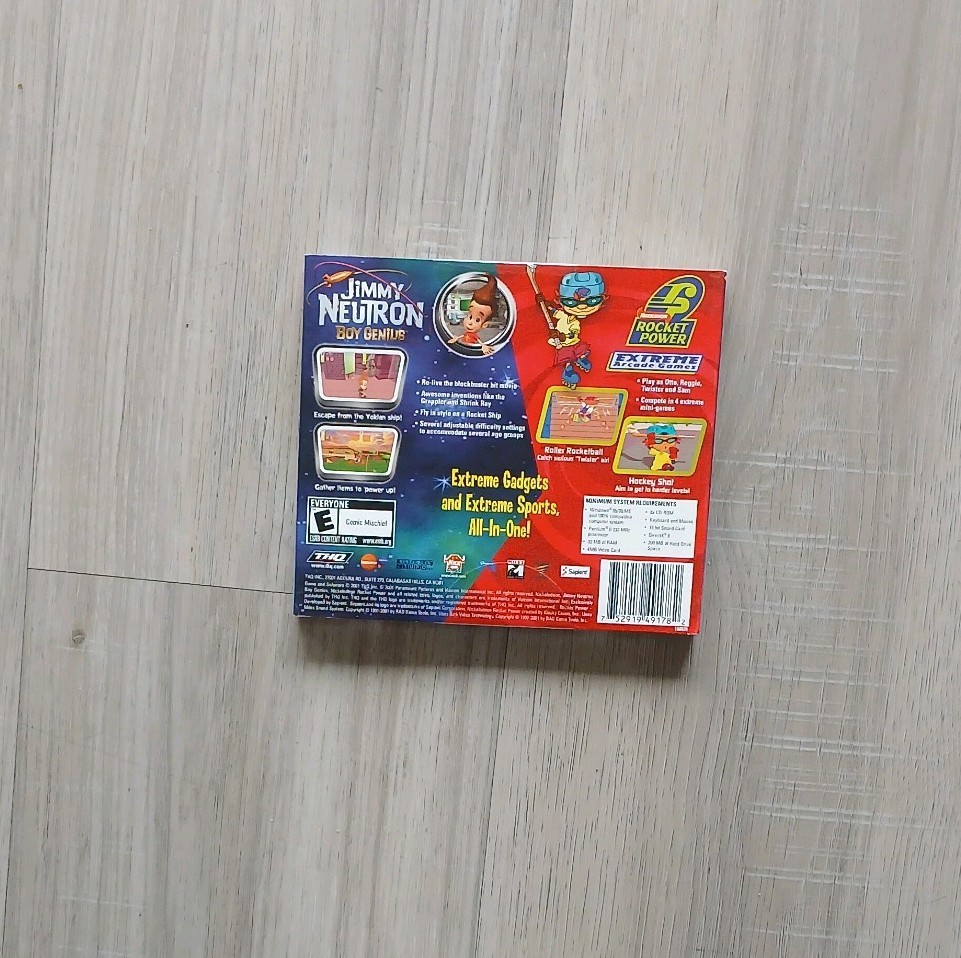 Nickelodeon Rocket Power Extreme/Jimmy Neutron Boy Genius – New Sealed Mini Box