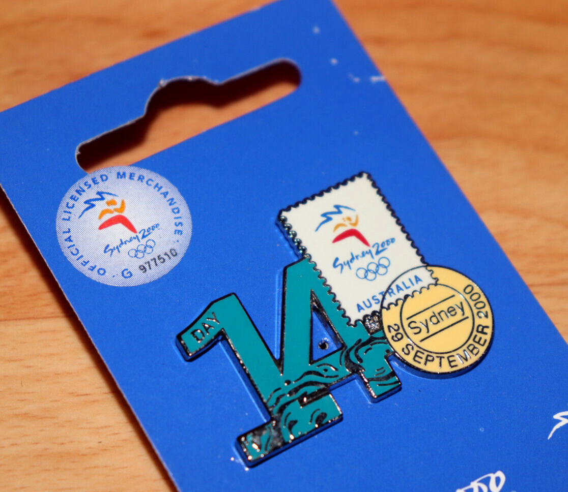 2000 SYDNEY OLYMPIC GAMES 14 days Official Licensed Product Promo Pin / Badge