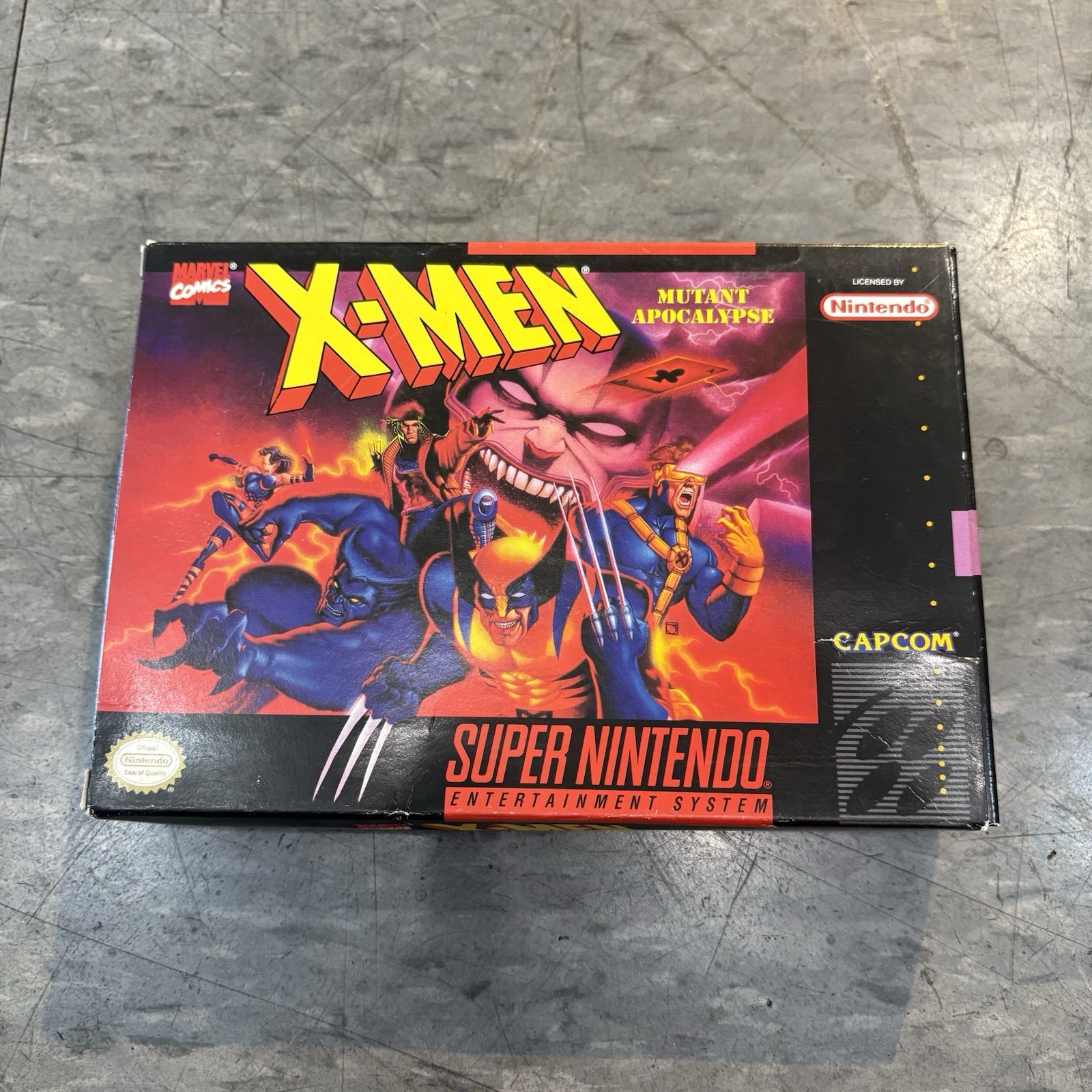 X-Men: Mutant Apocalypse Super Nintendo SNES in Box with Manual CIB